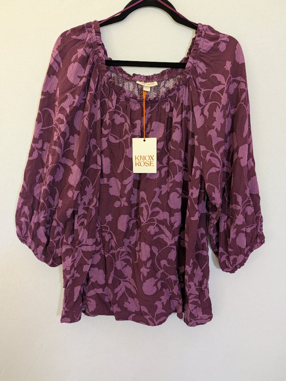 Knox Rose Boho Pesant Blouse NWT XL